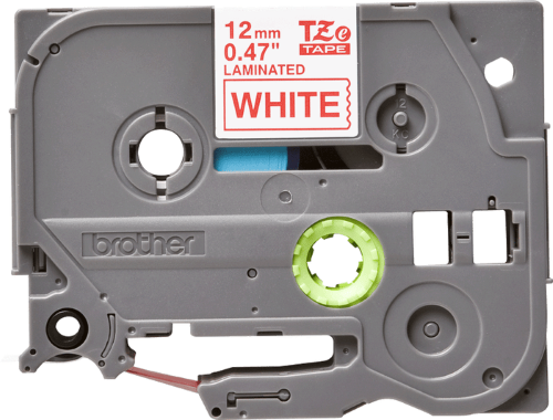 Brother TZe232 12mm TZ Tape Red on White