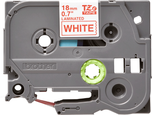 Brother TZe242 18mm TZ Tape Red on White