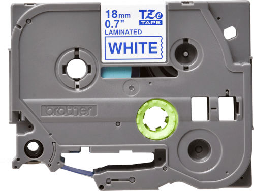 Brother TZe243 18mm TZ Tape Blue on White