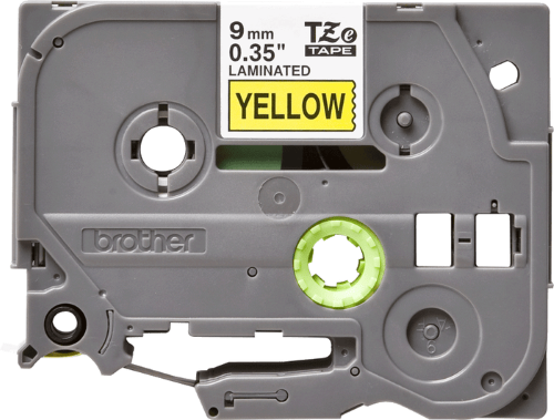 Brother TZe621 9mm TZ Tape Black on Yellow