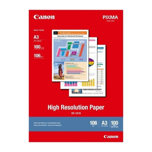 Canon A3 HR-101 High Resolution 106gsm Paper 100's pack
