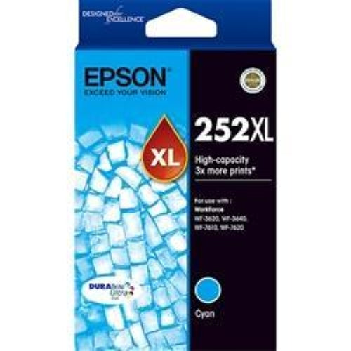 Epson 252 / 252XL Cyan High Capacity DuraBrite Ultra Original Cartridge