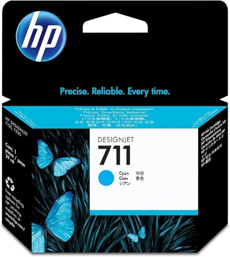 HP 711 Cyan Genuine Ink (CZ130A)