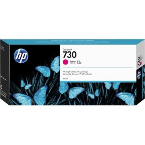 HP 730 DesignJet Magenta Genuine Ink Cartridge, 300ml (P2V69A)