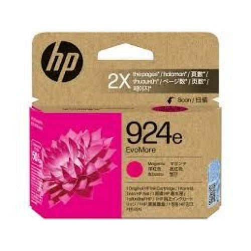 HP 924e Magenta Genuine Ink Cartridge (4K0V8NA)