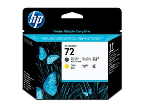 HP 72 C9384A Matte Blank and Yellow Printhead