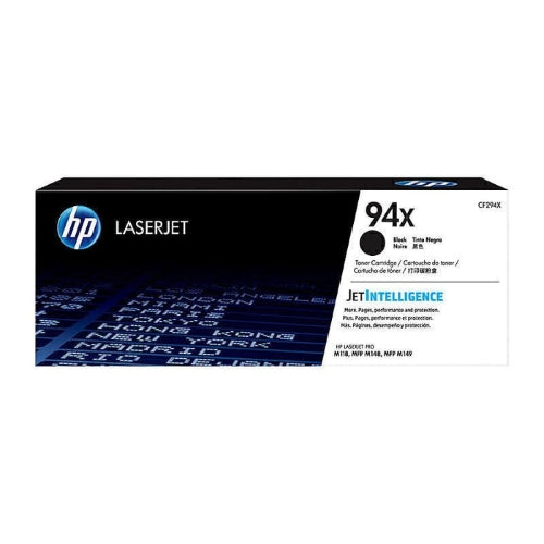 HP 94X Black Toner Cartridge CF294X, High Yield