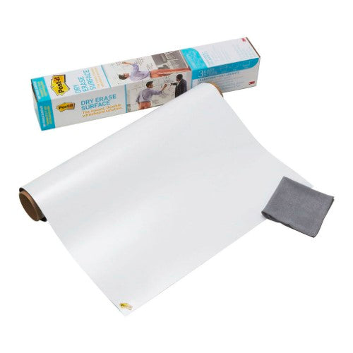 3M Post-it Whiteboard Dry Erase Surface, 900 x 600mm, versatile, easy to install, stain-proof and smooth writing experience.
