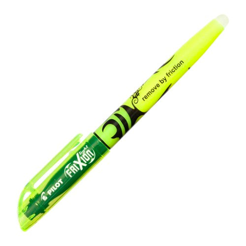Set of 12 Pilot Frixion Yellow Highlighters, erasable with thermo-sensitive gel ink for clean and vibrant note-taking.