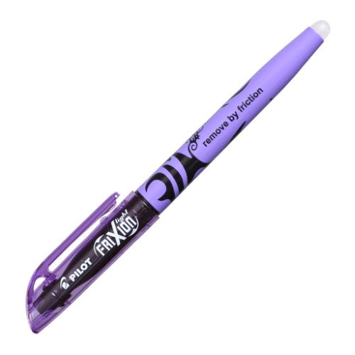 Set of 12 Pilot Frixion Violet Erasable Highlighters with thermo-sensitive gel ink for easy highlighting and erasing.