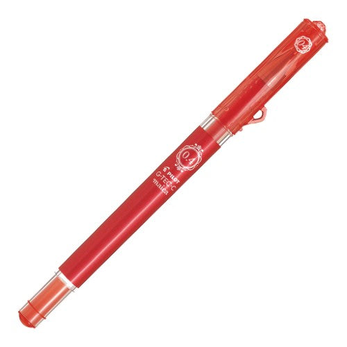 Set of 12 Pilot G-Tec-C Maica 0.4mm red pens featuring fine writing, sleek design, and a diamante finish.