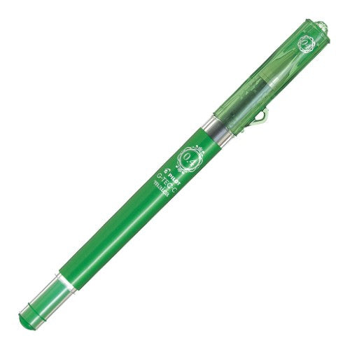 Set of 12 Pilot G-Tec-C Maica 0.4mm green pens with slimline design, diamante cap finish, and precision for fine writing.