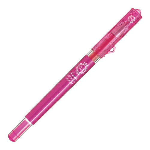 Set of 12 Pilot G-Tec-C Maica 0.4mm Pink pens with slimline design and sparkling diamante caps for precise writing.