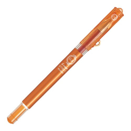 Set of 12 Pilot G-Tec-C Maica 0.4mm orange pens, featuring slimline design, needlepoint nibs, and stylish diamante caps.