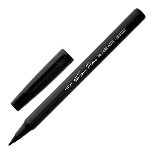 Set of 12 Pilot Sign Pens with 0.6mm tip for smooth, precise writing, featuring water and light-resistant ink.