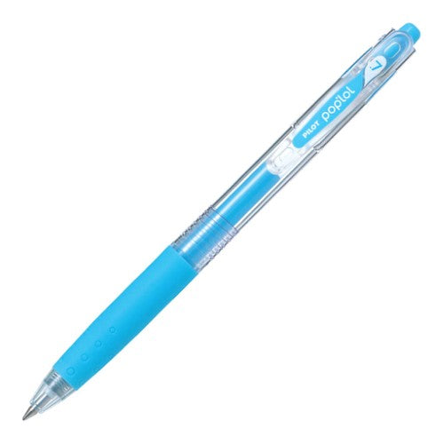 Set of 12 Pilot Pop'Lol 0.7 pastel blue gel pens, perfect for vibrant coloring and precise detailing.