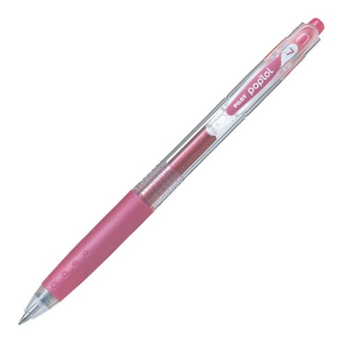Set of 12 Pilot Pop'Lol Metallic Pink gel pens for vibrant coloring with smooth, water-based ink and a 0.7mm fine tip.