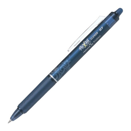 Set of 12 erasable gel pens in black and blue with 0.7mm fine tip, perfect for precise, mess-free writing.