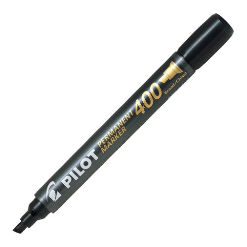 Pilot SCA 400 Permanent Marker Chisel Tip Black - (Set of 12 )
