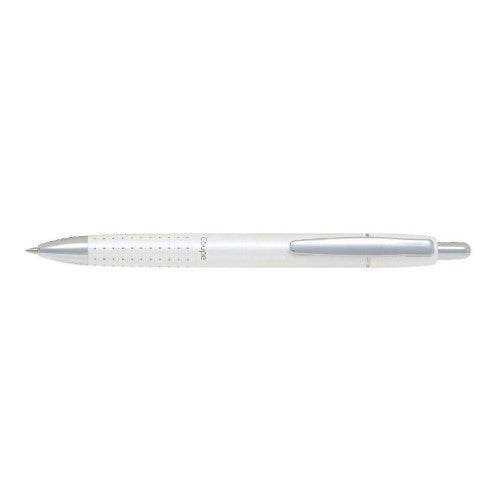 Pilot Coupe Executive Pen in white, featuring a textured barrel, 0.7mm fine tip, and sturdy pocket clip for easy access.