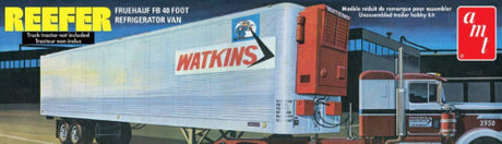 1/25 scale model of a Fruehauf 40' refrigerated trailer kitset, perfect for hobbyists and collectors.