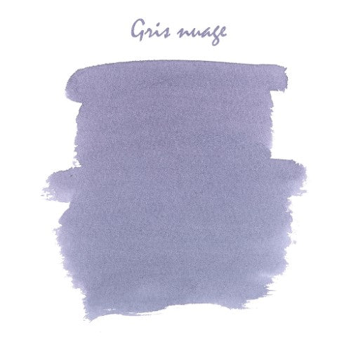 10ml bottle of Herbin Gris Nuage writing ink in a soft grey shade, ideal for fountain pens and calligraphy.