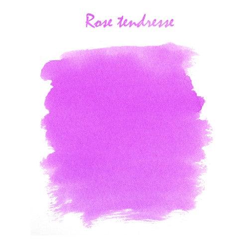 10ml bottle of Herbin Writing Ink in tender rose hue, perfect for fountain pens and artistic projects.