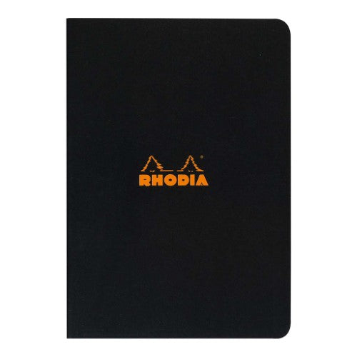 Rhodia Classic Notebook Stapled A4 Lined Black