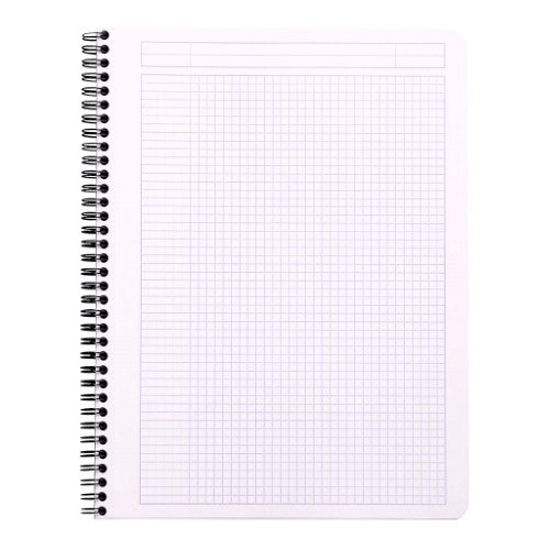 Rhodia Classic A4+ Spiral Notebook with 80gsm grid paper, durable waterproof cover, and micro-perforated pages.