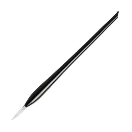 Elegant black glass pen set by Jacques Herbin, handcrafted in Murano, Italy, for a luxurious writing experience.
