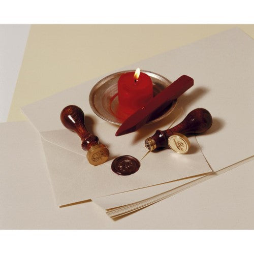 Pack of 5 metallic gold sealing wax sticks with wicks, ideal for elegant correspondence and creative projects.