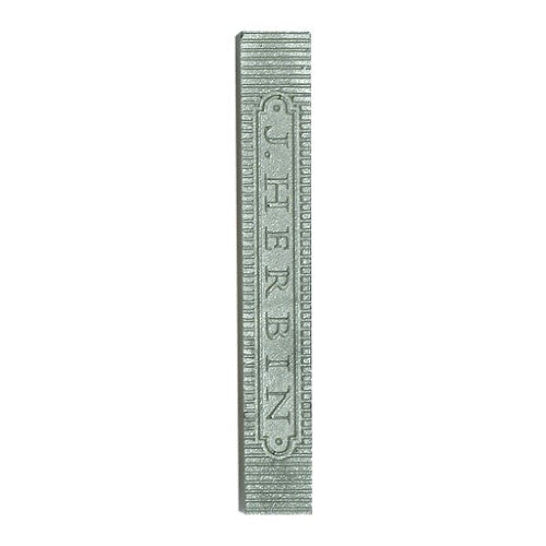 Pack of 4 silver sealing wax sticks by Herbin, ideal for elegant letter sealing and durable creative crafts.