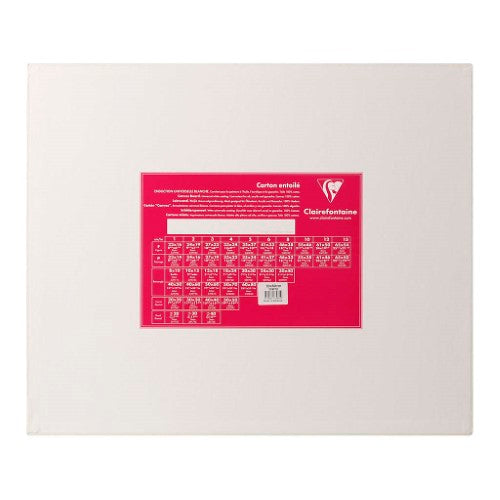 Clairefontaine 50x60cm canvas board, 100% cotton, ideal for oil and acrylic painting, acid-free and durable surface.