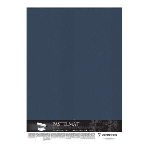 Dark blue Pastelmat mount board pack of 5, 70x100cm, for superior pastel application and layering without fixatives.