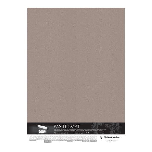 Deep Grey 70x100cm Pastelmat Mount Board pack of 5, ideal for vibrant pastel artwork and layering techniques.