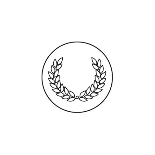 Herbin Round Wax Seal featuring an olive wreath design, perfect for elegant letter sealing and creative projects.