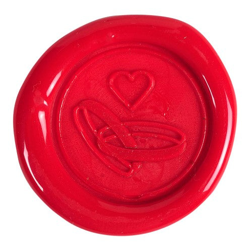 Herbin Engraved Seal Brass Disc Ring, 24mm, elegant accent for stationery and invitations, crafted in France.