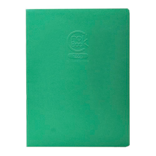 CrokBook A4 notebook with 160g white paper, 270g card cover, 24 blank pages, assorted colors for creative note-taking.
