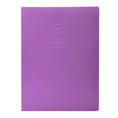 CrokBook A4 notebook with 160g white paper, 270g cover, and 24 blank pages in assorted colors for creativity and portability.
