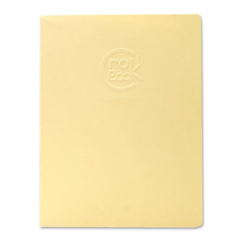 CrocBOOK Notebook in assorted vibrant colors, 17x22cm, 24 blank sheets, sturdy Maya card cover, perfect for creativity.