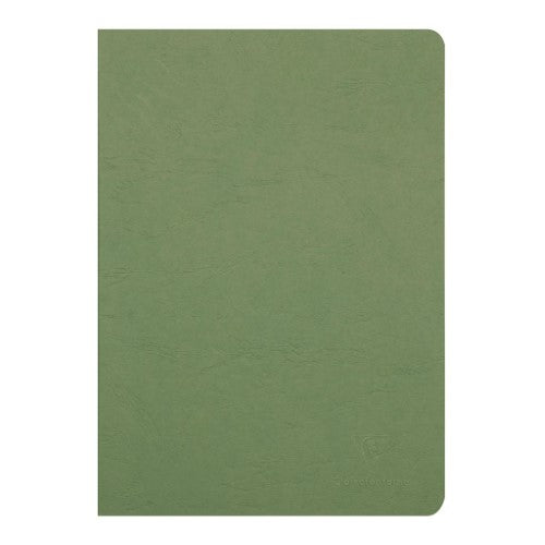 A4 lined green notebook with 96 sheets of premium Clairefontaine paper, ideal for journaling and outdoor adventures.