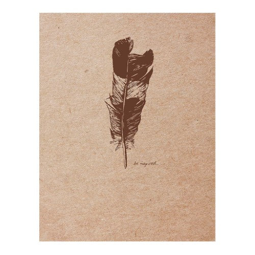 A6 Kraft sketchbook with 90gsm ivory paper, featuring elegant poetical illustrations and a durable sewn spine.