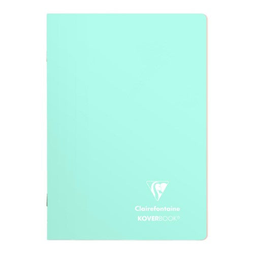 Koverbook Blush A5 notebook in mint with blush accents, featuring a durable cover and two bookmark flaps for organization.