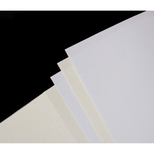 Clairefontaine A4 sketch pad with 100 sheets of 90g alternating white and ivory paper, ideal for various drawing mediums.
