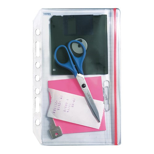 Clear resealable sleeves for Debden Desk Dayplanner, pack of 2, protecting important documents and planner pages.