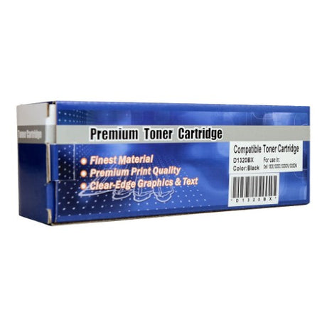 Icon Compatible Dell 1320c Black Toner Cartridge for high-quality printing, yielding up to 2,000 pages with easy installation.