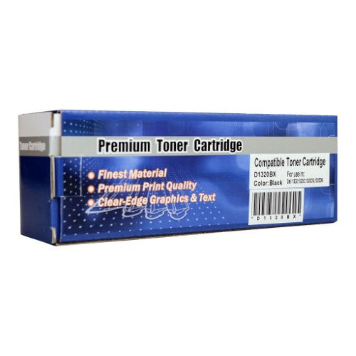 Icon Compatible Dell 1320c Black Toner Cartridge for high-quality printing, yielding up to 2,000 pages with easy installation.