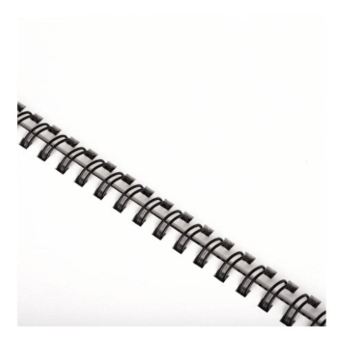 Fellowes 6mm black wire binding combs, pack of 100, secure up to 35 pages for stylish document organization.