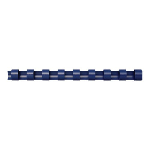 Blue plastic binding combs, 16mm size, pack of 100, ideal for binding up to 120 pages for professional presentations.