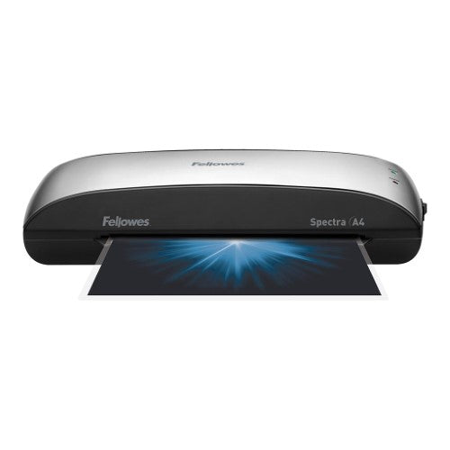 Fellowes Spectra A4 Laminator: Efficient, compact design for quick, high-quality document lamination up to A4 size.
